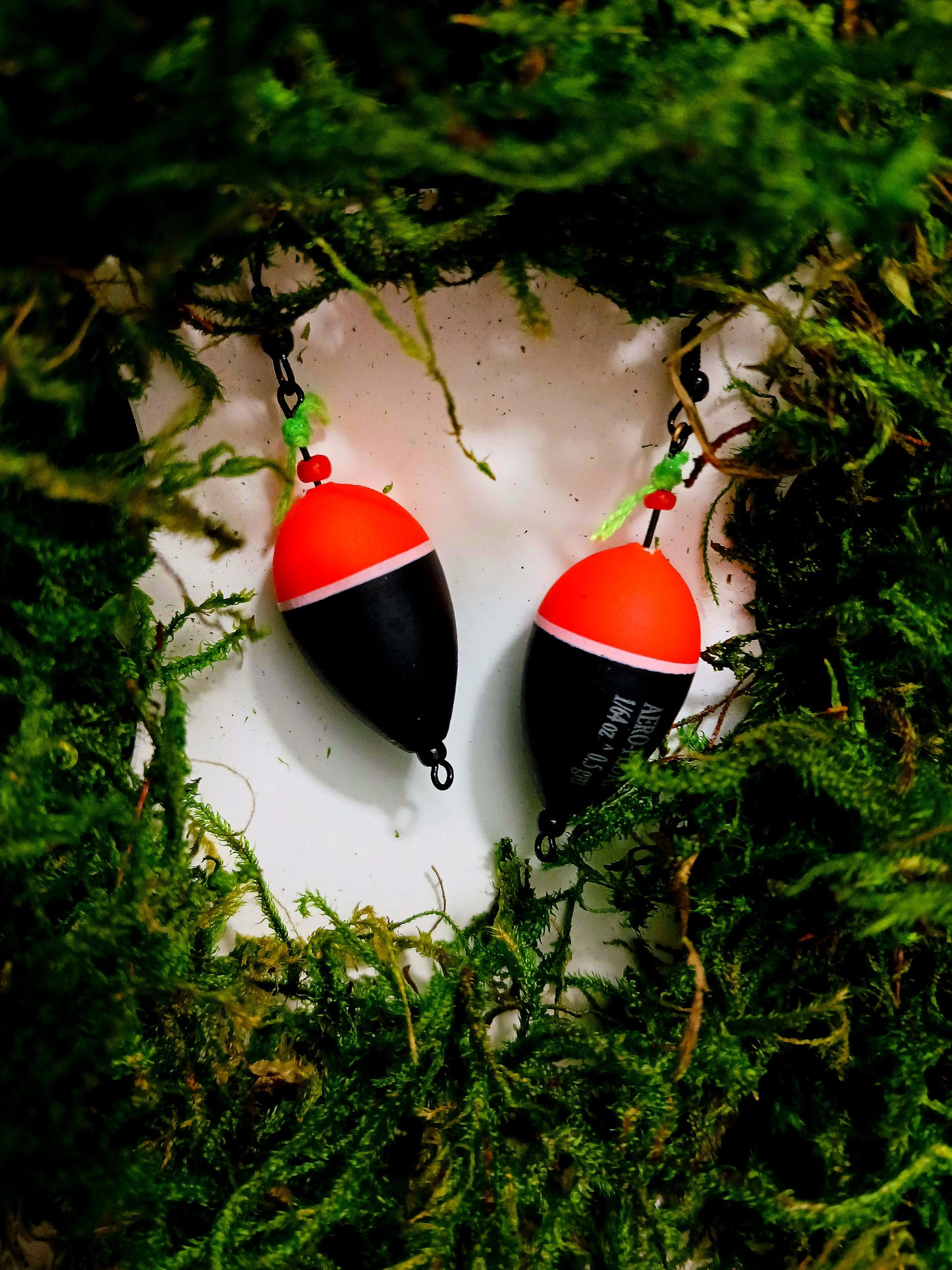 Miniature float bobber earrings