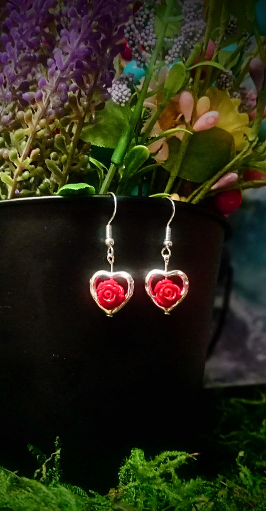 "Loving Roses" earrings