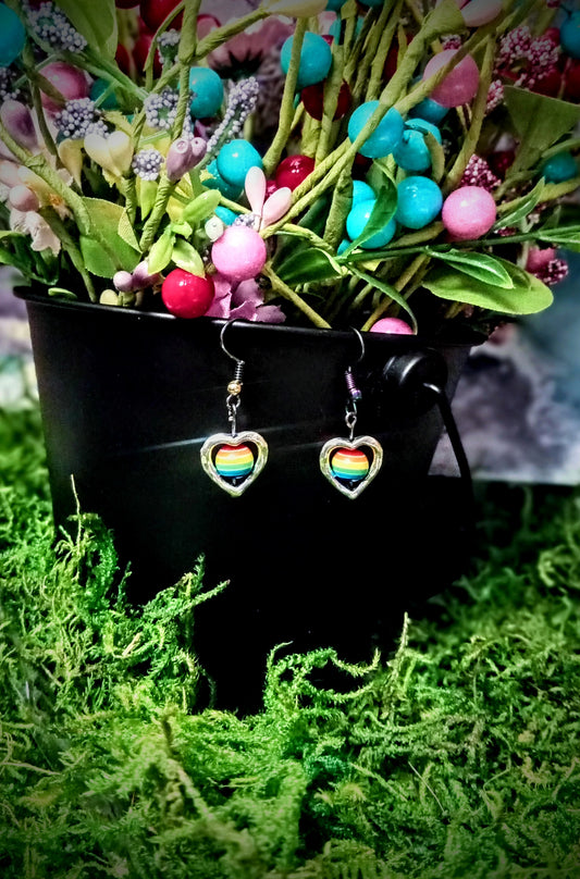 "Hearts of Support" earrings